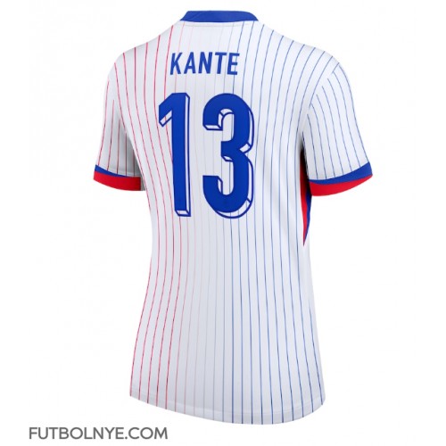 Camiseta Francia Kante #13 Visitante Equipación para mujer Eurocopa 2024 manga corta